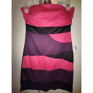 Chesley Tube dress w Pink and purple blends